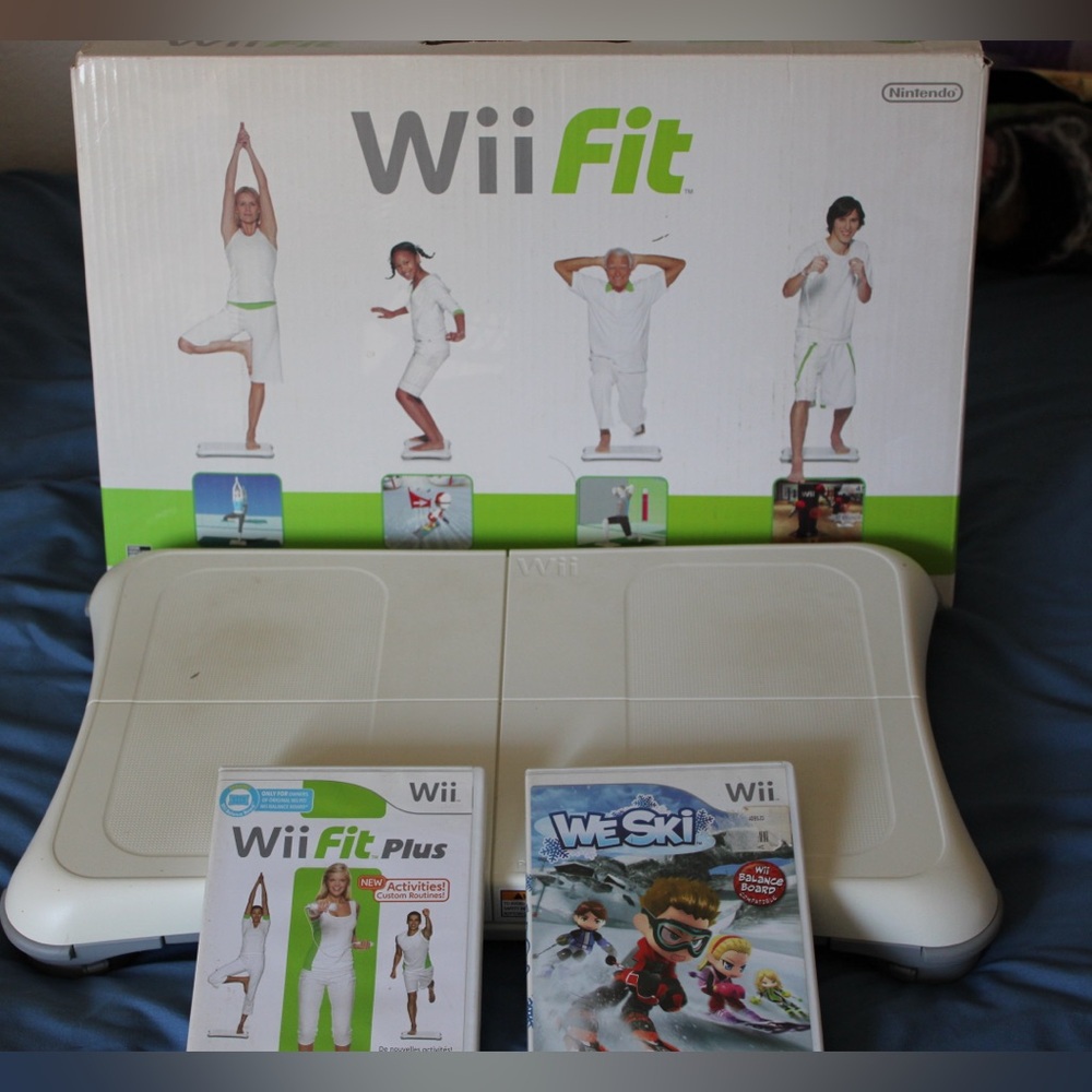 Nintendo Wii Fit Balance Board with Games - White